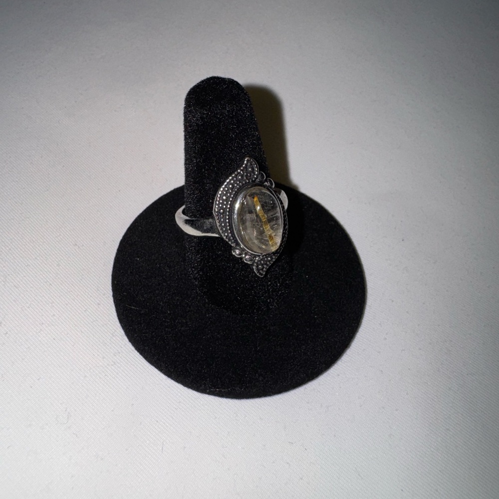 Rutile Quartz Crystal Ring 💍